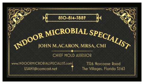 Visit John M Acaron, Chief Mold Assessor